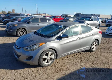 2011 Hyundai Elantra Gls (Ulsan Plant) from USA, damaged, VIN KMHDH4AE8BU098231